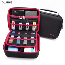 GUANHE 3.5 inch Large Size Multilayer Digital Gadget Storage Bag Neoprene Travel Organizer Case For HDD, USB Flash Drive camera