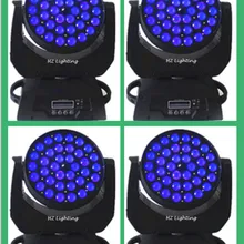 Новое поступление 4 шт./партия 6 в 1 RGBWAP 36*15 Вт светодиодный движущаяся головка зум DJ освещение движущаяся головка промывочный зум свет