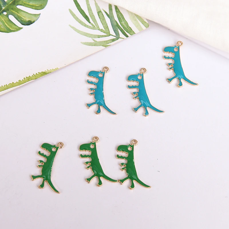 

20*29MM 30Pcs Dinosaur Earrings Charms Ear Pendants Jewelry Findings Accessories Jewellery Fittings