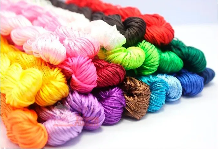 

1MM Nylon Cord+DIY Jewelry Accessories Chinese Knot Macrame Rope Thread Wire Shamballa Bracelet Beading Cords 600m=20rolls*30m