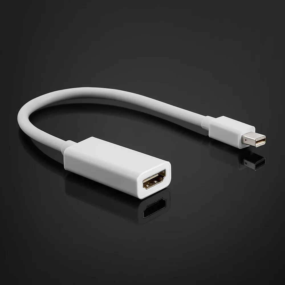 

Mini Display Port Thunderbolt DP To HDMI Adapter CableTo Female Mini DP Converter For Apple Macbook Pro Air Mini iMac Projector