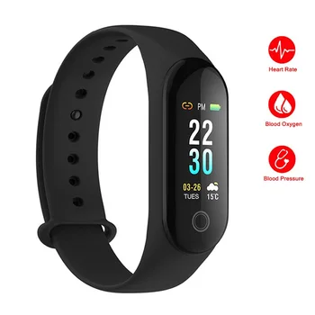 

ONEVAN M30 Smart Band Color Screen Blood Pressure Heart Rate Monitor IP67 Fitness Tracker Smart Bracelet Watch PK Mi Band 2 3