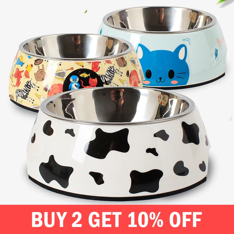 

Dog Cat Bowls Stainless Steel Travel Footprint Feeding Feeder Water Bowl For Pet Dogs Cats Puppy Outdoor Food Dish 3 Sizes Stuff