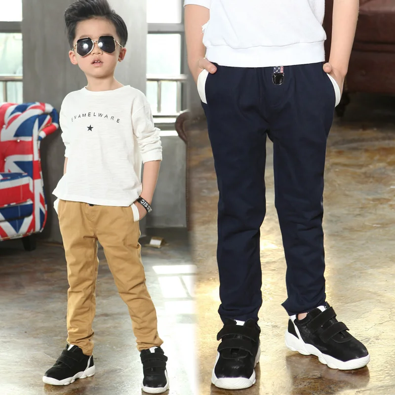 boys pull on khaki pants