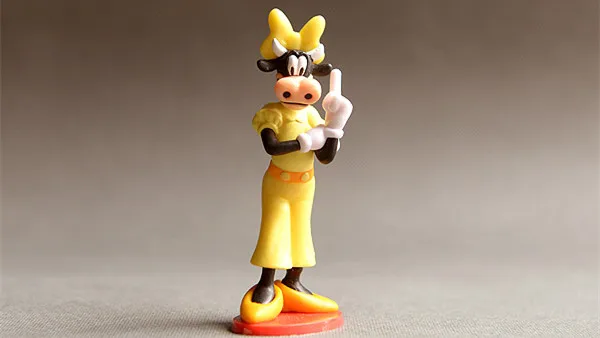 

Rare Cute Clarabelle Cow Sarabelle Figure Toy DIY Children Birthday Gift Decoration Collection
