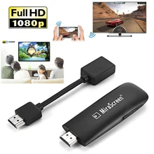 Miracast HDMI ТВ ключ Mirascreen беспроводной WiFi Дисплей адаптер приемник 1080P HD видео Airplay медиа стример для iOS Android