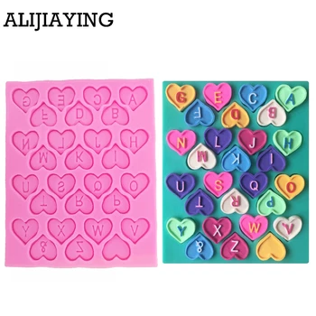 

M0198 DIY Cake Decorating Love Heart Letter Lace Shaped Fondant Silicone Cake Molding Sugar Art Tools