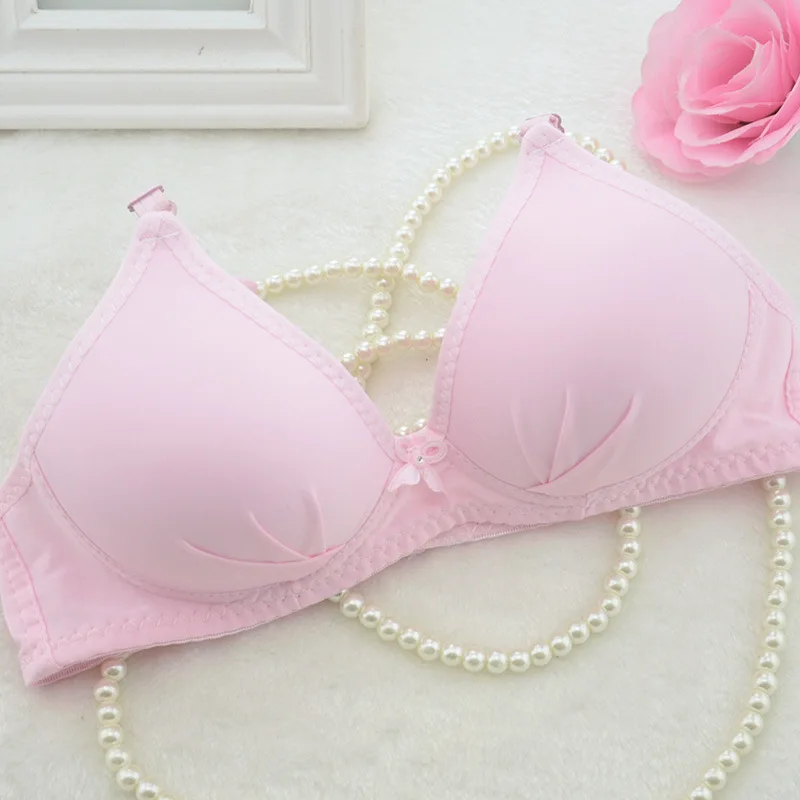 Puberty Young Girls Small Bras Children Teens Training Bra for Kids Wireless Pure Cotton Training Bra for Teenager Thin Cup Bra