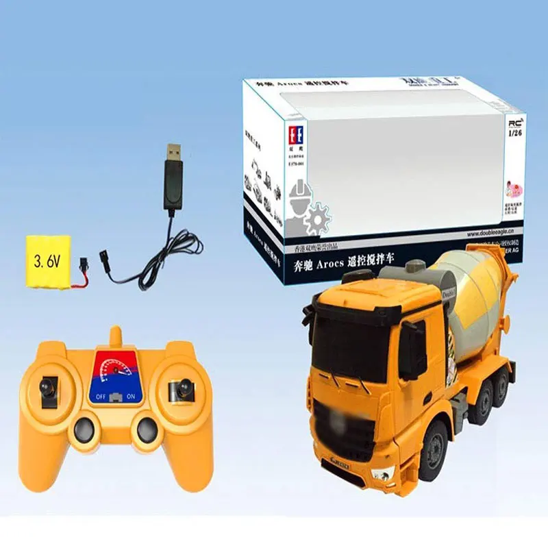 34CM Educational Toy E578 2.4G Remote Control Stir Toy Cement Mixer Heavy Construction Truck Engineering Vehicle for Children
