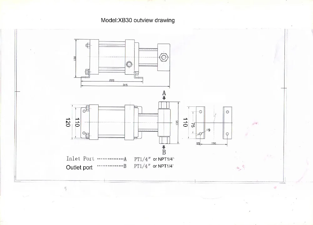 Оздоровление; Модель: XB30-OL 30: 1 соотношение давления 150-200 бар Мини Rebreather кислородный усилитель для дайвинга или самолета