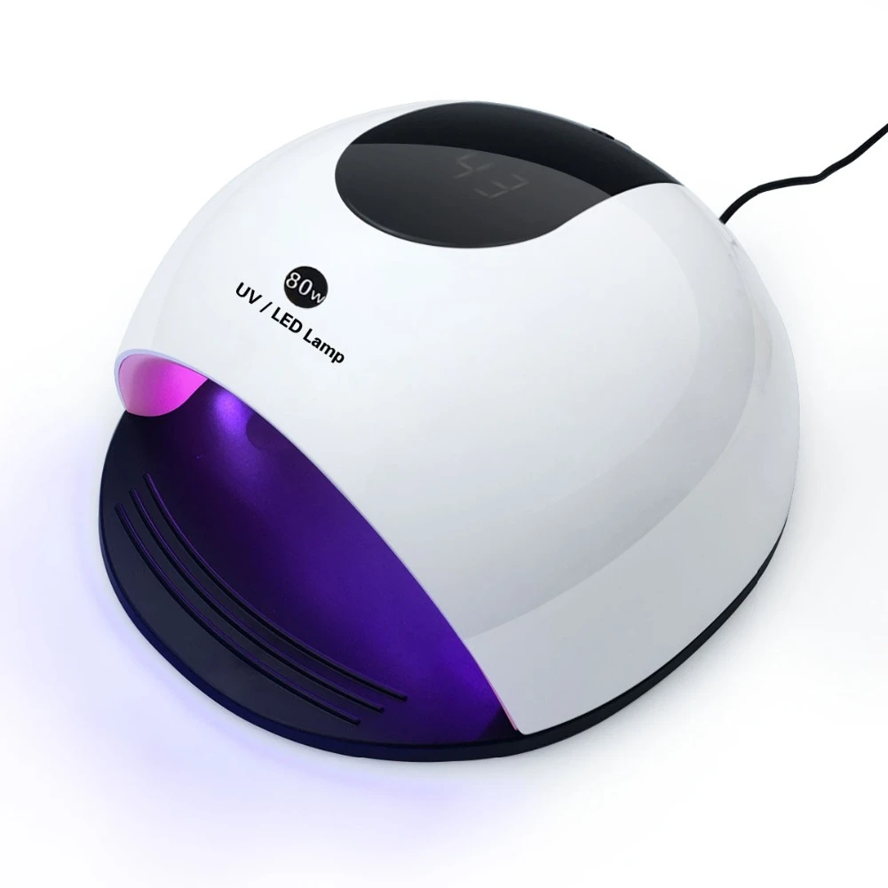 Conduziu a Lâmpada Secador do Unha com Sensor Ferramentas da Arte do Unha Lâmpada – 72 Infravermelho Profissional Elétrica Manicure Gel Levou Polonês uv 80 w