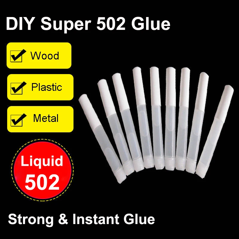 

20Pcs Liquid Epoxy Resin Strong Super 502 Glue Metal 401 DIY Craft Paper Touch Screen Textile School Adhesive cyanoacrylate wood