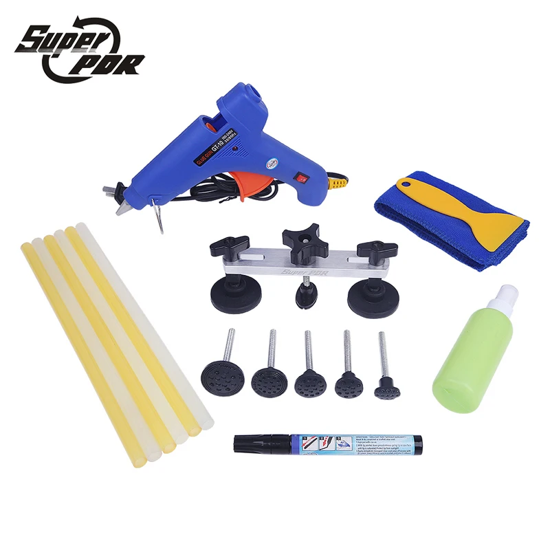 

Super PDR Tools Paintless Dent Repair Tools Set Glue Gun Pulling Bridge Fix it Car Scratch Repaired Pen Fast Shipping