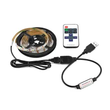 Светодиодная подсветка под шкаф Лампа Белая/теплая белая Регулируемая водонепроницаемая светодиодная лента гибкая лента кухонный шкаф светильник 1 м 2 м 3 м 4 м 5 м