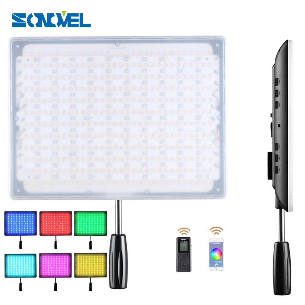 

YONGNUO YN600 RGB LED Video/ Photo Light with Adjustable Color Temperature 3200K-5500K for SLR Cameras Wireless Bluetooth Remote