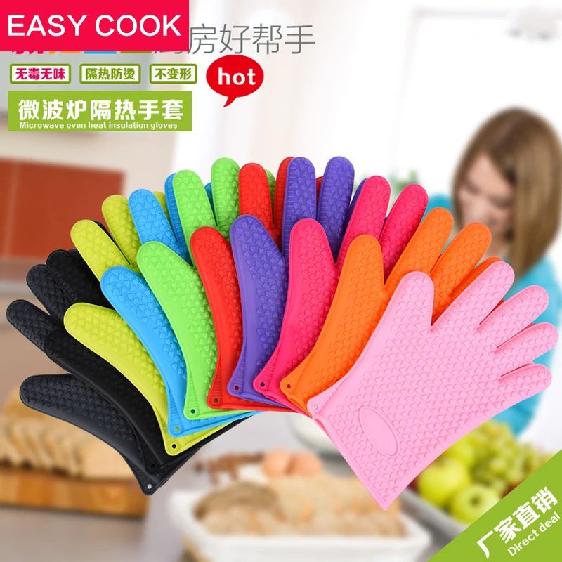 1 шт. Силиконовые Прихватки для микроволновой печи|microwave oven gloves|silicone mittsoven mitts |