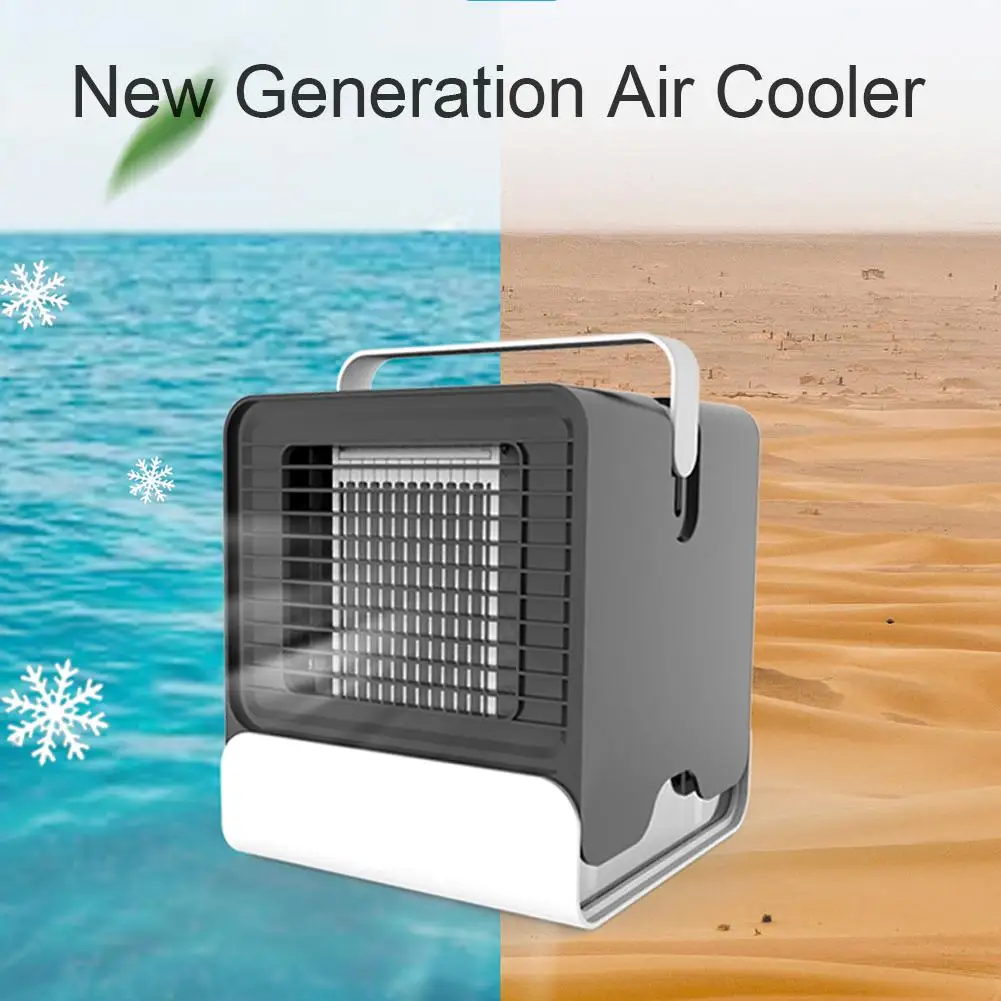 

Portable Air Cooler Air Negative Ion Conditioner Mini USB Humidifier Air Purifier Desktop Cooling Fan Air Cooler Ventilator
