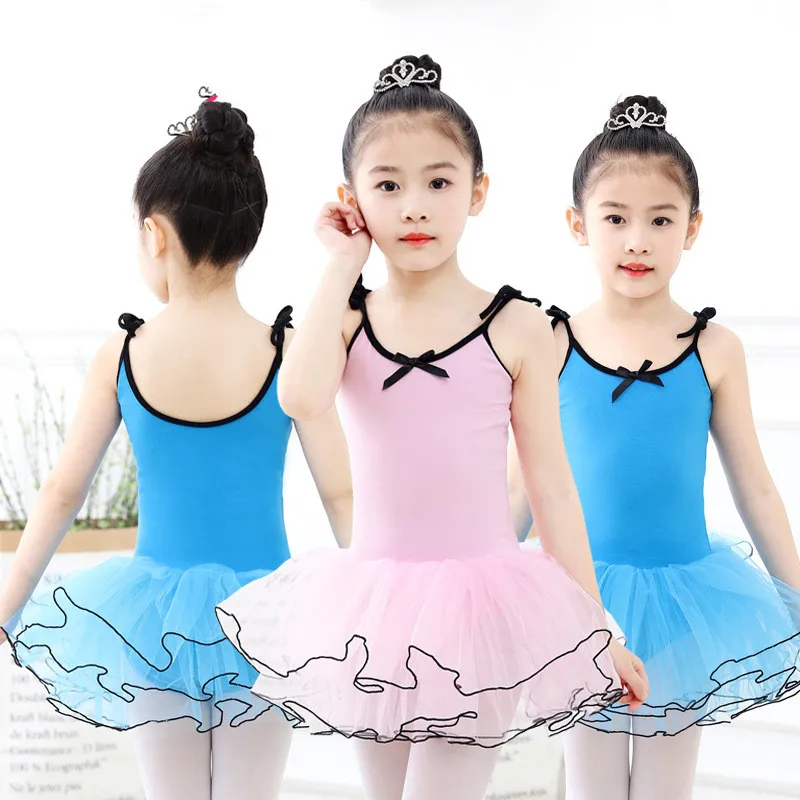 

New Professional Girls Ballet Leotard Long Sleeve Lovely Dance Wear Toddler Kids Cotton Gymnastics Leotard With Snap