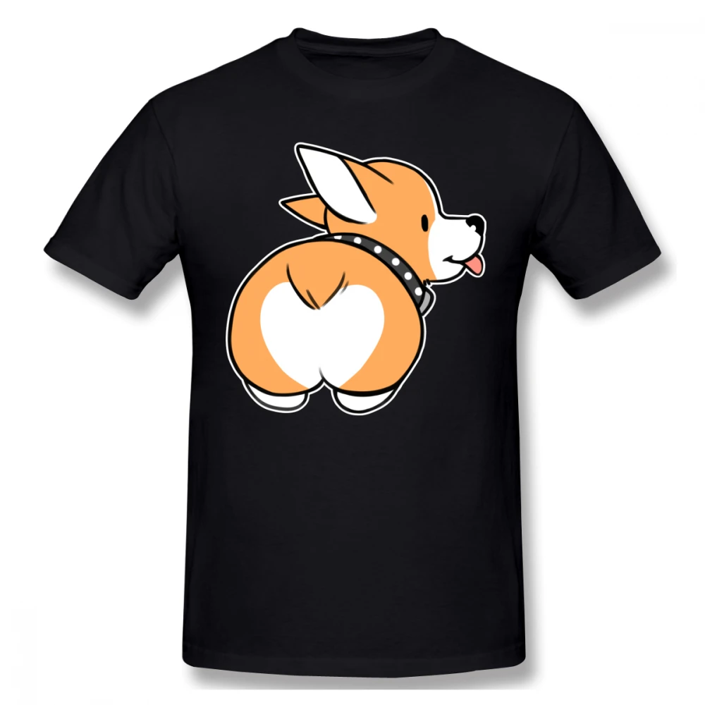 

Lovely Corgi Dog Bottom T-shirt For Men Plus Size Custom Team Shirt
