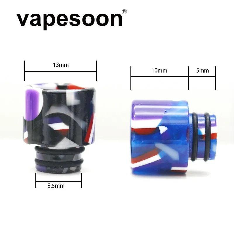 Vapesoon Coloful 510 флага капельного наконечника эпоксидной смолы мундштук для