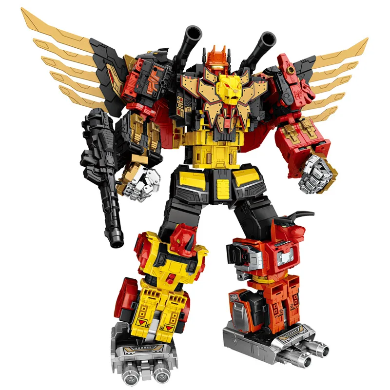 

Wei Jiang 5 IN 1 new Transformation toys Oversize 45cm predaking Anime Action Figure KO gt Dinosaur Eagle Robot Model kids boy