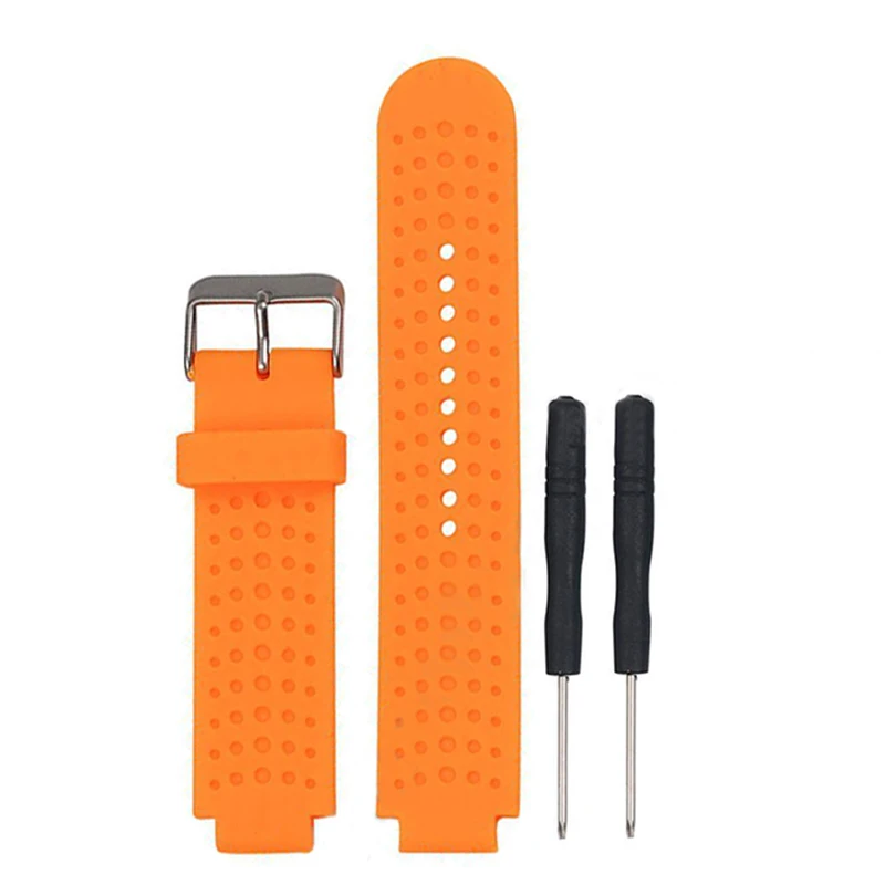 Sports Safety Silicone Replacement Wrist Support Band Strap Wristband for Garmin Forerunner 220/230/235/620/630 Bracelet