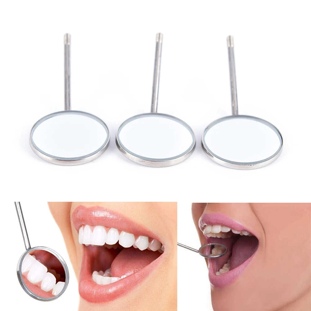 Dental Mirror Dentist Stainless Steel Handle Tool For Teeth Cleaning Inspection Hot Sale New