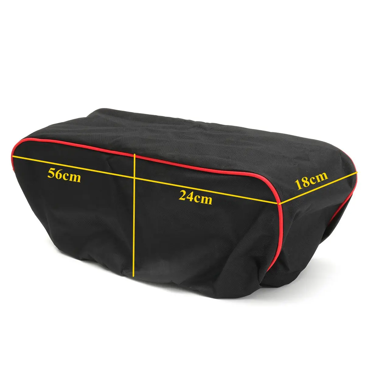 Black/White/Red 600D Waterproof Car Cover Soft Winch Dust Cover 8,000-17,500 lbs Trailer SUVs Nylon Oxford 56*24*18cm