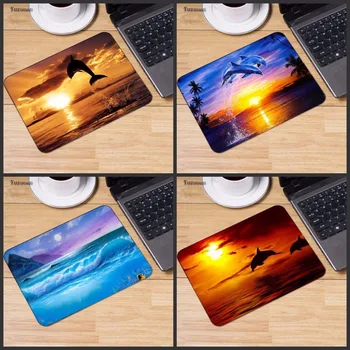

Yuzuoan Dolphins Jump out the Sea Mouse Pads Computer Gaming Mouse Mat 18*22cm,20*25cm,25*29cm Non-Skid Soft Rubber Mousepad