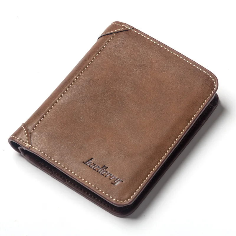 

Top Quality Vintage Wallet Men's Short Wallet Multifunctional Wallets Credit Card Holders Dollar Bill Purse PU Leather Money Bag