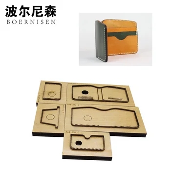 

Japanese steel knife short wallet DIY leather die-cut embossing cutting mold 2019 laser machine cutting can be customized