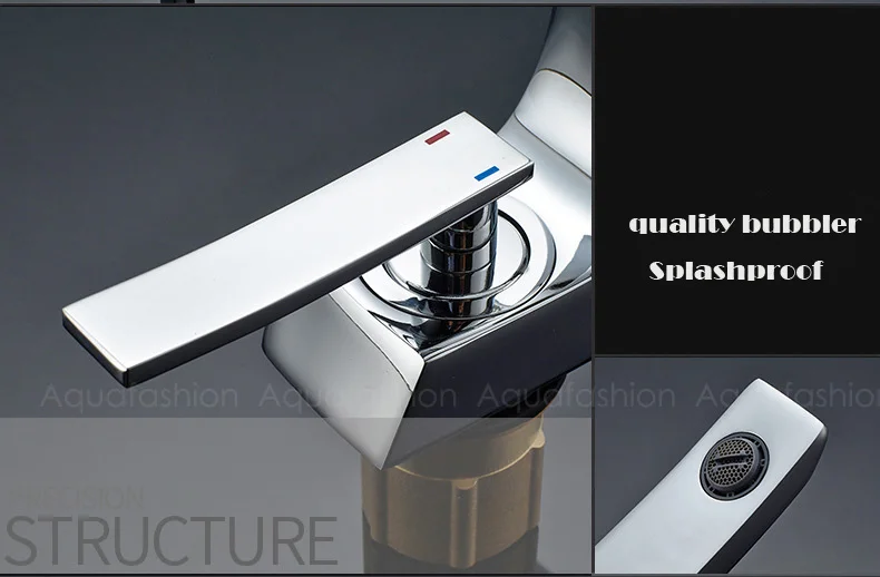 Modern Oil Rubbed Bronze Bathroom Sink Faucet Contemporary Brass Vanity Faucet Chrome Finish Basin Mixer Water Tap (15)