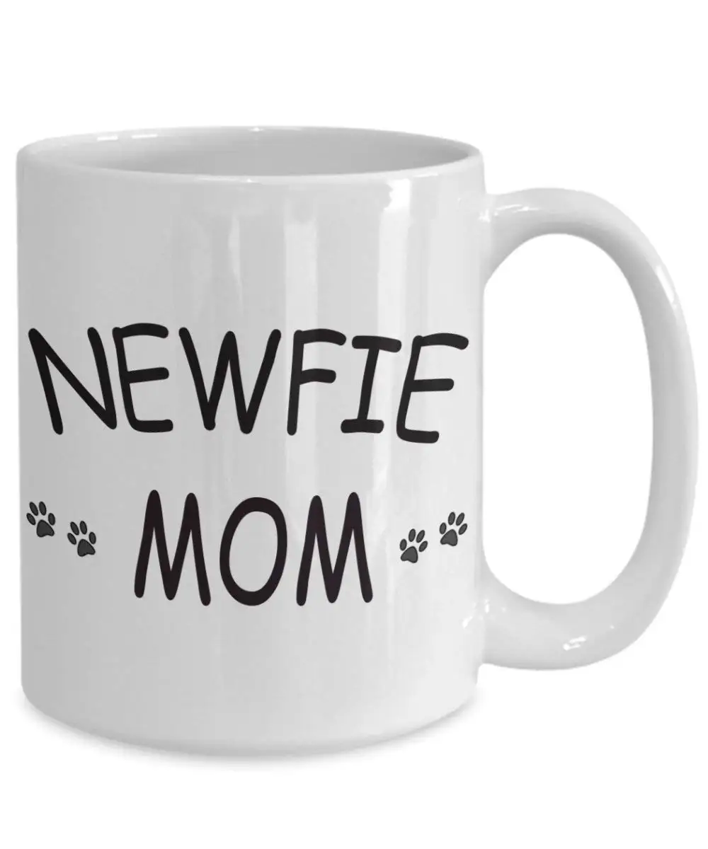 Керамическая кружка Newfie Dog Mom для мамы земледелия мудди Браун владелец домашних