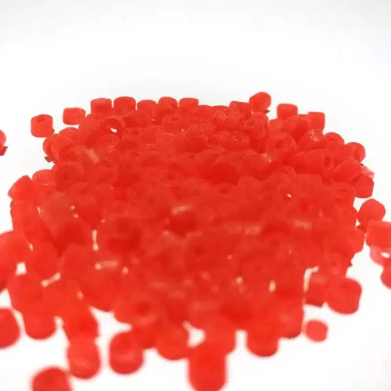

10 Bags Red Fishing Worm Bundle Rubber Band Lure Bundled Tool Rubber Rings Carp