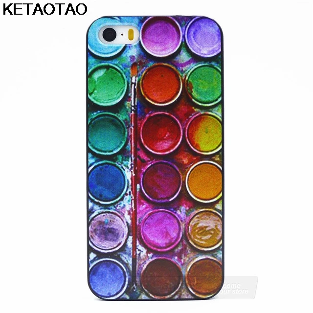 KETAOTAO модные красочные красивые окрашенные чехлы для телефонов iPhone 4S 5S 6S 7 8 Plus X