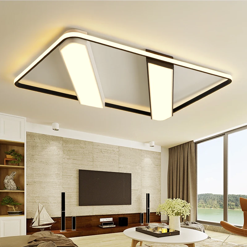 buy New Modern acrylic LED ceiling light frames large luxury ceiling lamp for living dining bed room luster avize Free delivery