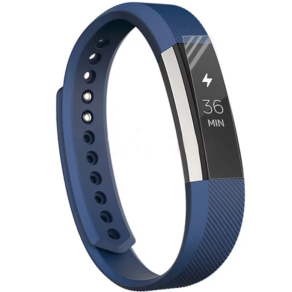 Высококачественный мягкий силиконовый безопасный регулируемый ремешок для Fitbit Alta HR, ремешок для наручных часов, Сменные аксессуары - Цвет: Midnight blue
