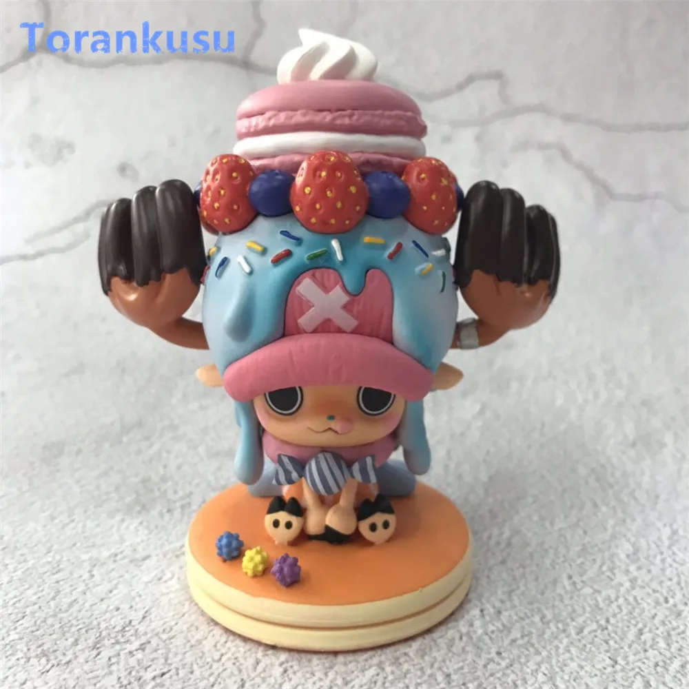 Anime One Piece Figure Tony Tony Chopper Action Figure Strawberry Cake Hot Toys For Children Kids Gift Mega House Kawaii Figura