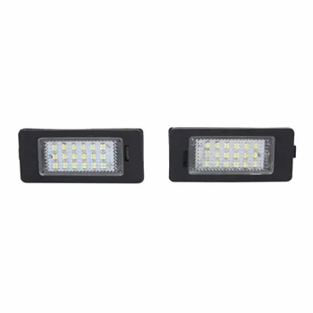 

2pcs Error Free 18 LED License Number Plate Light Car Lamp Source Auto Bulbs for Audi A4 A5 S5 Q5 TT Volkswagen VW Passat 5D R36