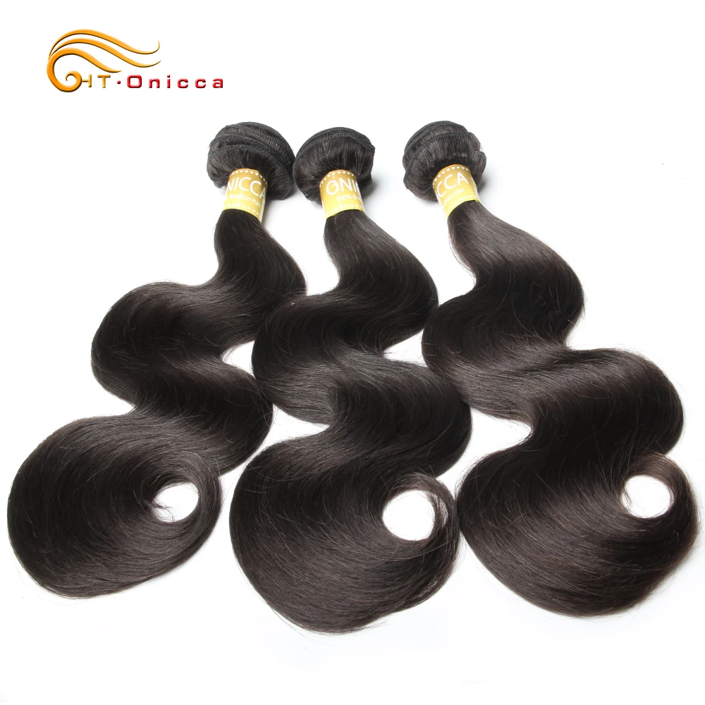 

Onicca Body Wave Bundles Human Hair Extension Brazilian Hair Weave Bundles 1/3/4 Bundle Deals Non Remy 100% Human Hair Weave