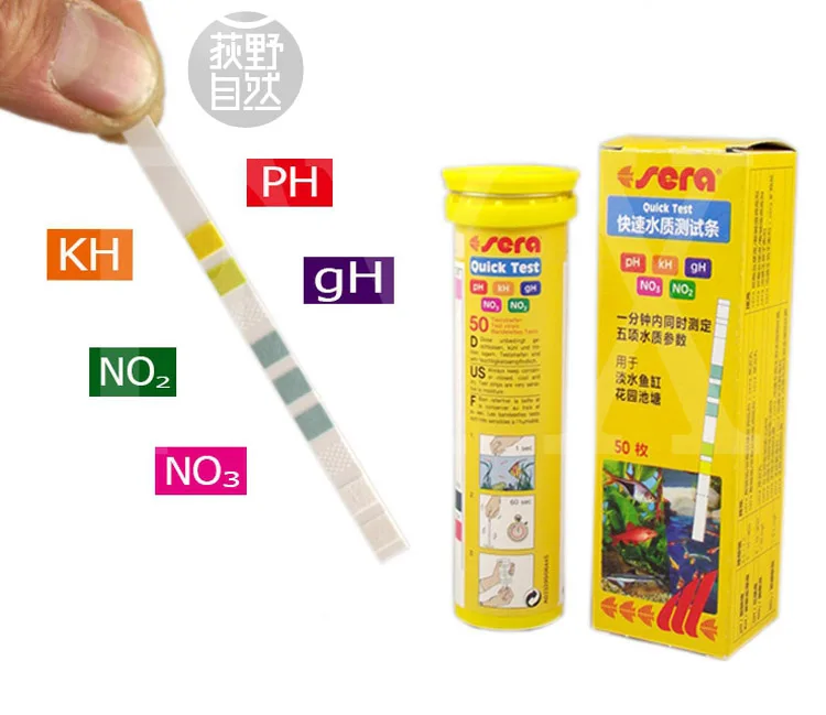 5 In 1 Easy Test Strips Ph Gh Kh No2 No3 Test Kit Aquarium Fish Tank