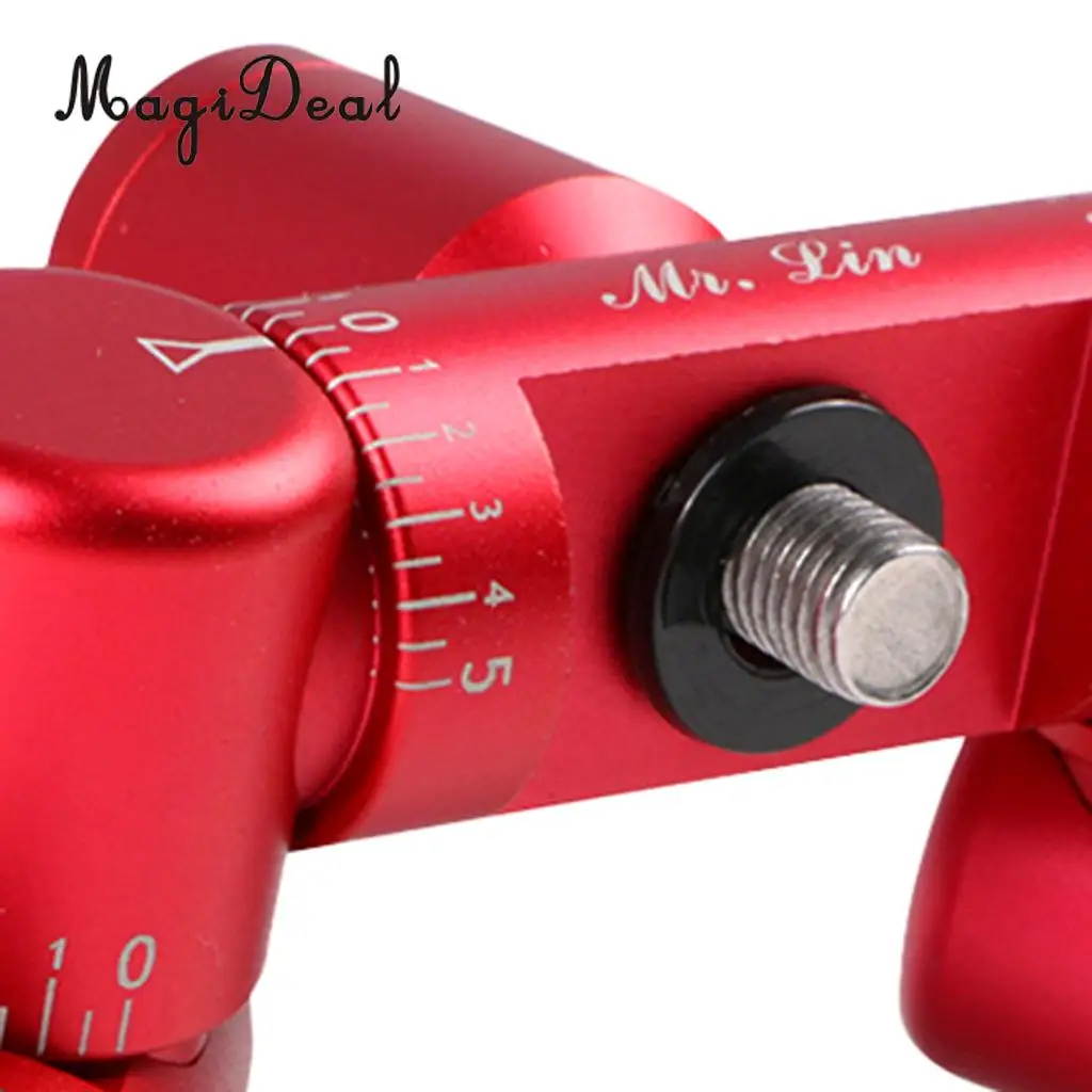 MagiDeal Professional Fully Adjustable Double Sided Quick Disconnect V-Bar Kit Black/Red - High Quality Magnalium Alloy Gifts