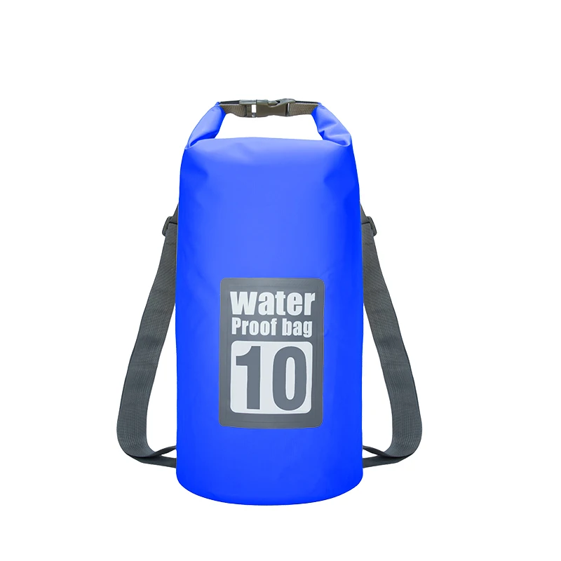 10L Dark Blue 5L/10L/15L/20L Водонепроницаемый сухой мешок сумка для хранения сумка для плавания Каякинг каноэ Рыбалка двойные ремни - Цвет: 10L Dark Blue