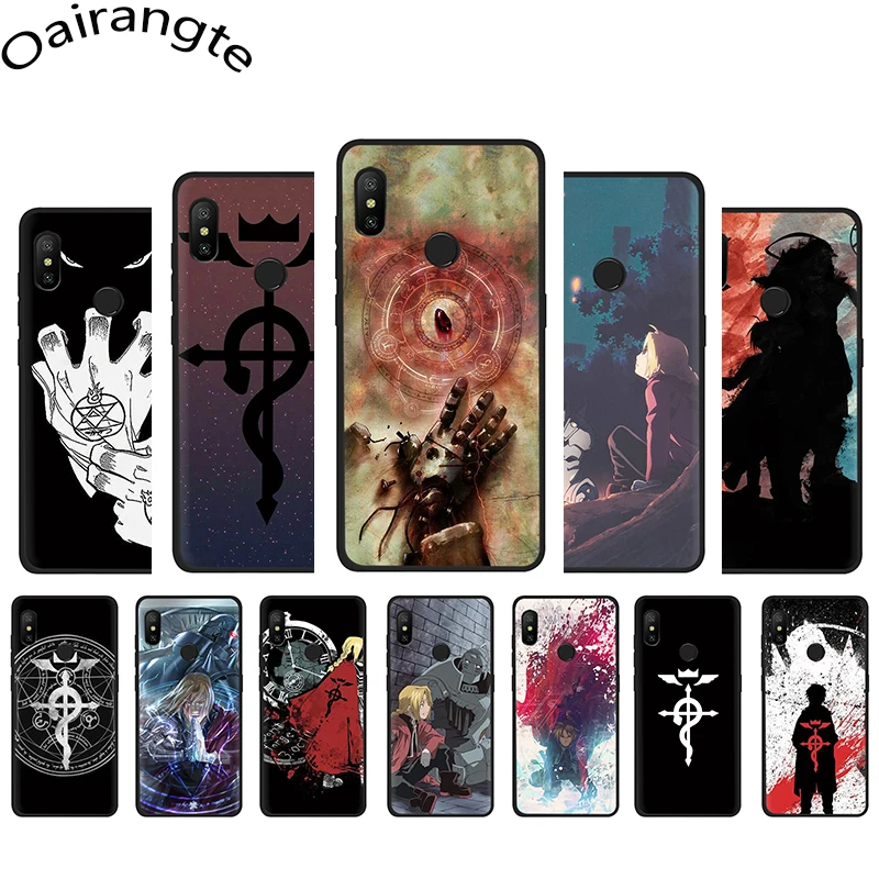 

Full Metal Alchemist Brotherhood Soft Phone Cover Case for Xiaomi Mi 6 8 Lite A1 A2 5X 6X A2 Lite F1 9 9SE MAX 3