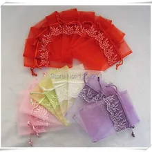 Органза OEM бревна 7*9 см многоцветный узор подарок из органзы конфеты сумки ювелирные упаковочная сумка