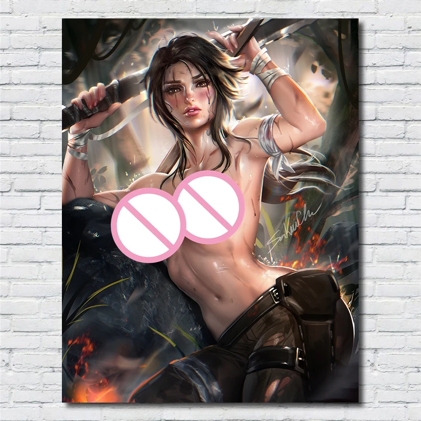 

Tomb Raider Sexy Character Art Poster wall art posters Art Decor HD quality Painting canvas painting Y34