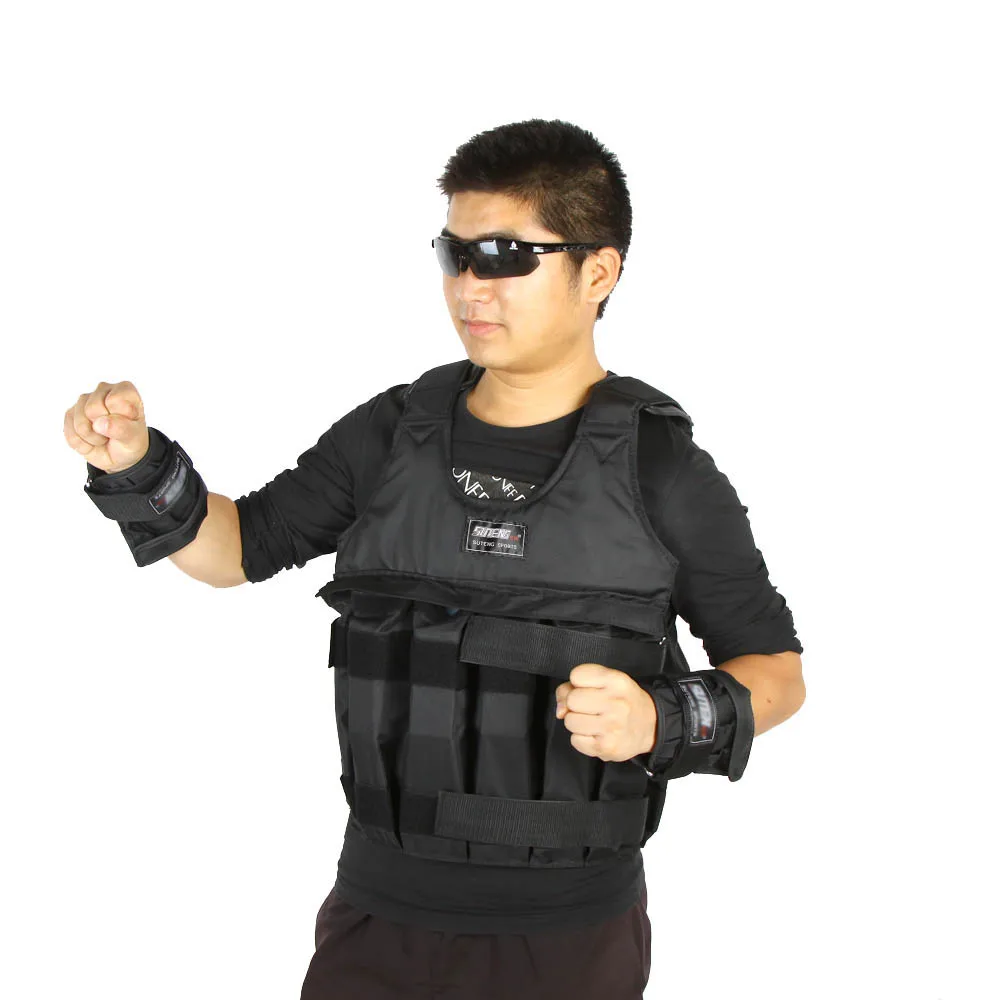 

Max Loading 20kg/50kg Adjustable Weighted Vest Weight Jacket Exercise Boxing Training Waistcoat Invisible Weightloading Sand