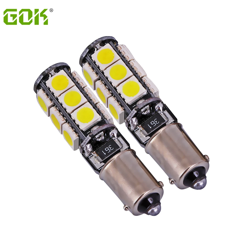 10 шт. светодиодный canbus BA9S светодиодный 13smd 5050 Светодиодный свет T4W H6W светодиодный лампы Подсветка салона ошибок светодиодный Автомобильная фара