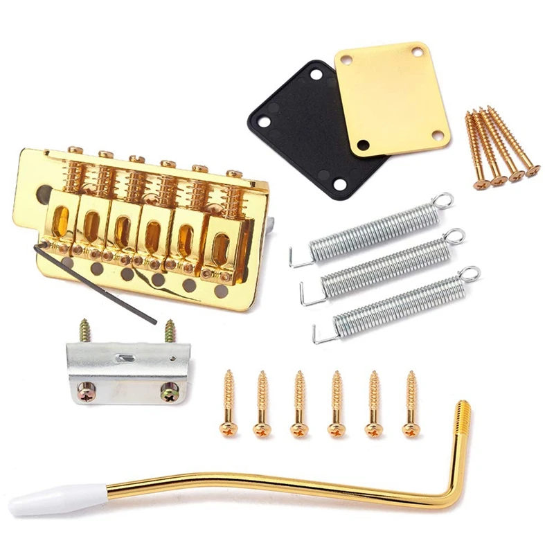 

Electric Guitar Tremolo Bridge with Neck Plate ST Replacement Musical Instrument Accessories