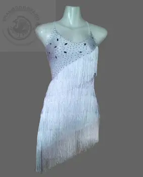 

New style Latin dance costume sexy senior diamond tassel latin dance dress for women latin dance competition dresses S-4XL